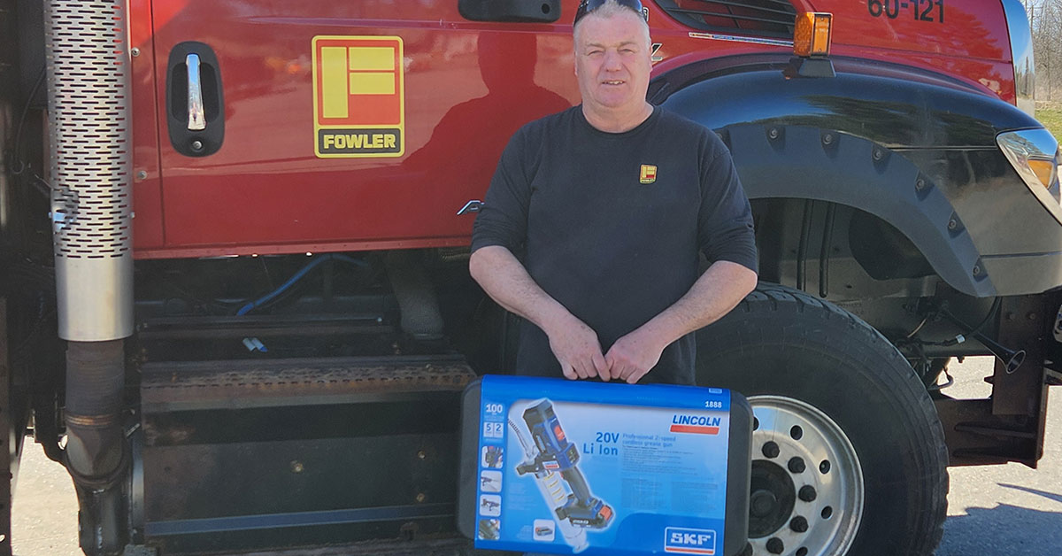 FLO Components Ltd. Announces Winner in NHES Lincoln 1888 PowerLuber Grease Gun Contest!