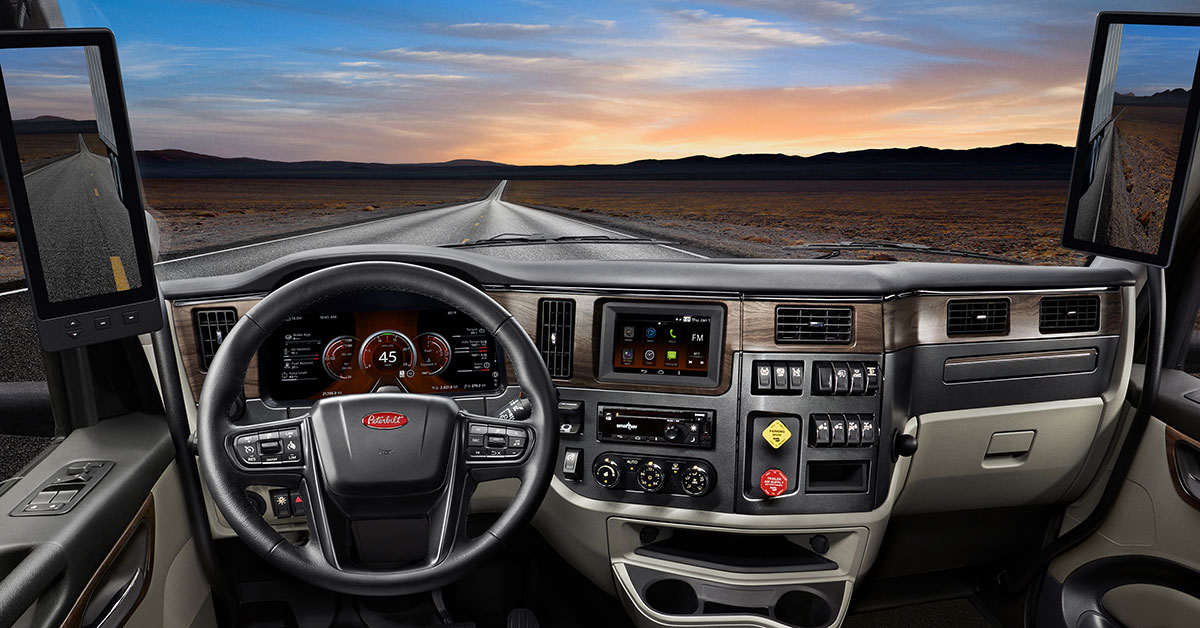 Peterbilt Introduces Innovative Digital Vision System-Mirrors