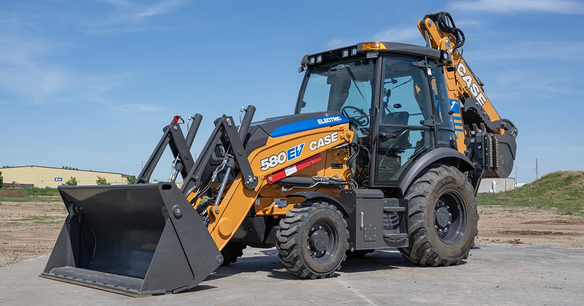 CASE Launches Industry-First Electric Backhoe Loader