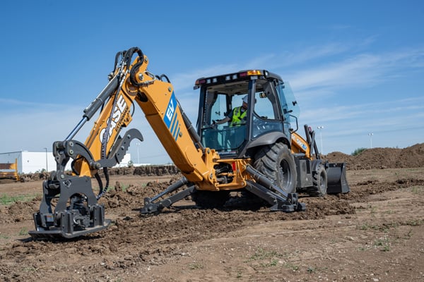 CASE Launches Industry-First Electric Backhoe Loader
