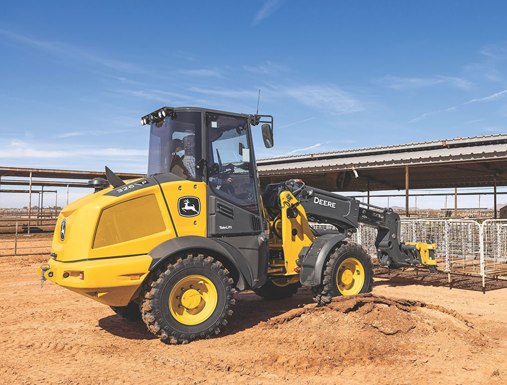 New Extended-Reach 326 P-Tier Telescopic Wheel Loader From John Deere