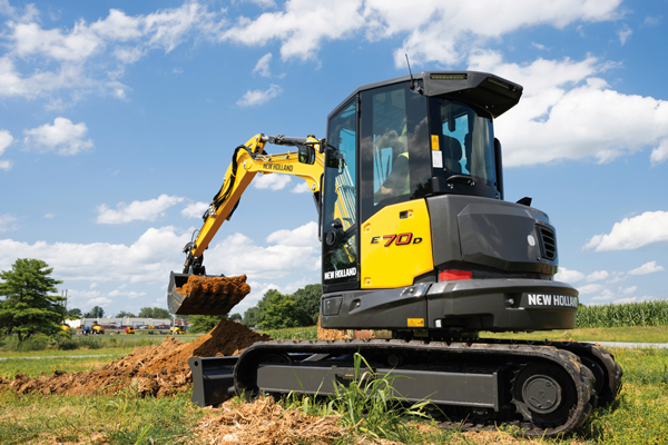 New Holland Launches New E70D Midi Excavator