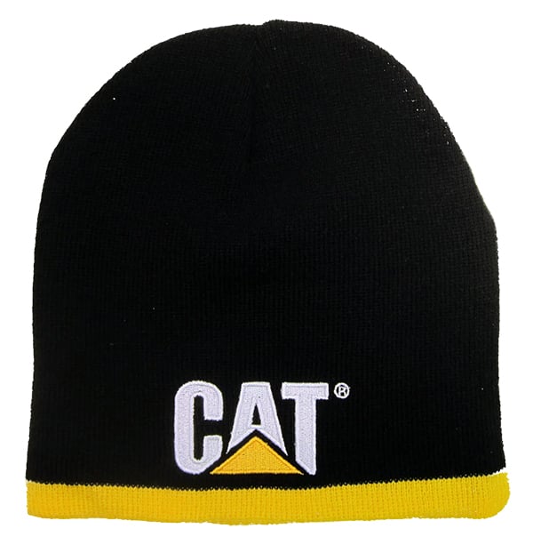CAT Black Knit Beanie
