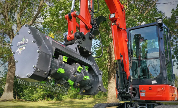 Loftness Introduces Lightweight Battle Ax Mulching Head For Compact Excavators