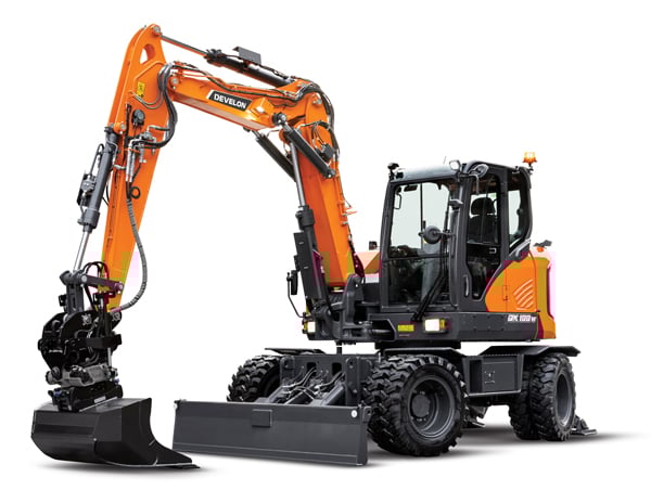 DEVELON Rolls Out DX100W-7 Mini Wheel Excavator