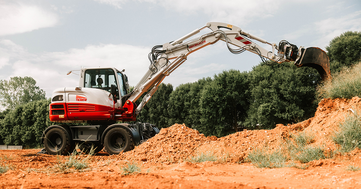 Takeuchi Brings TB395W Wheeled Excavator to North America