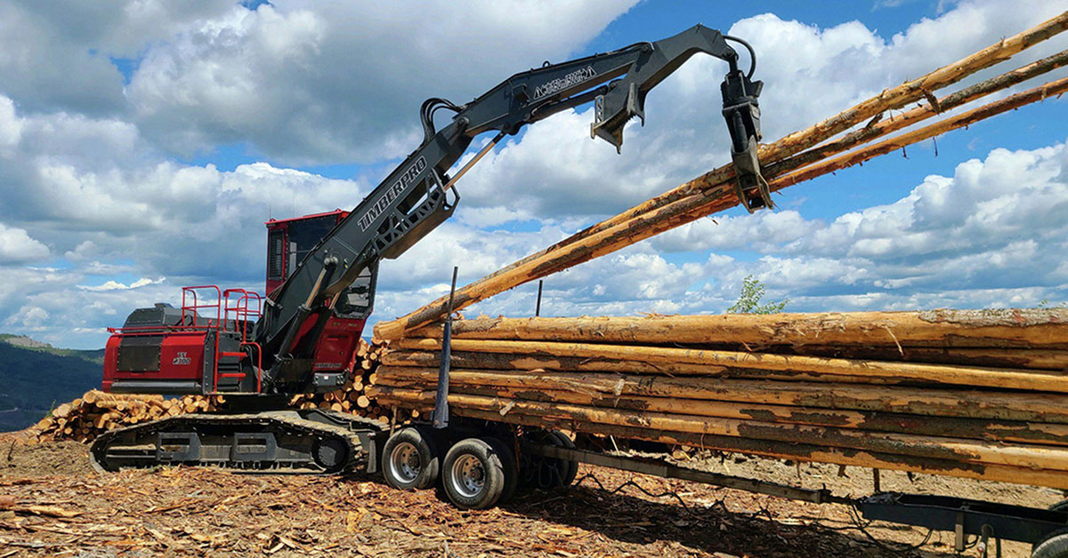 Komatsu Announces New TimberPro TN230D Log Loader