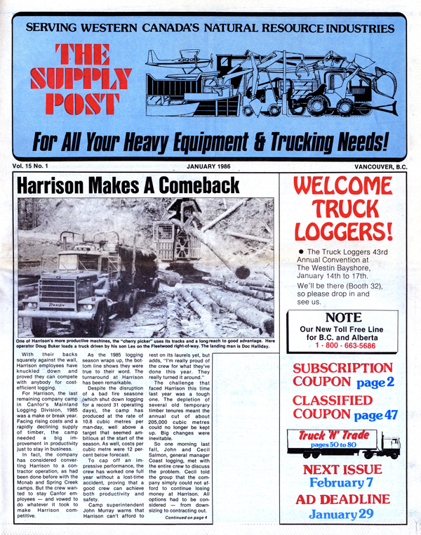 The Supply Post, January 1986 issue