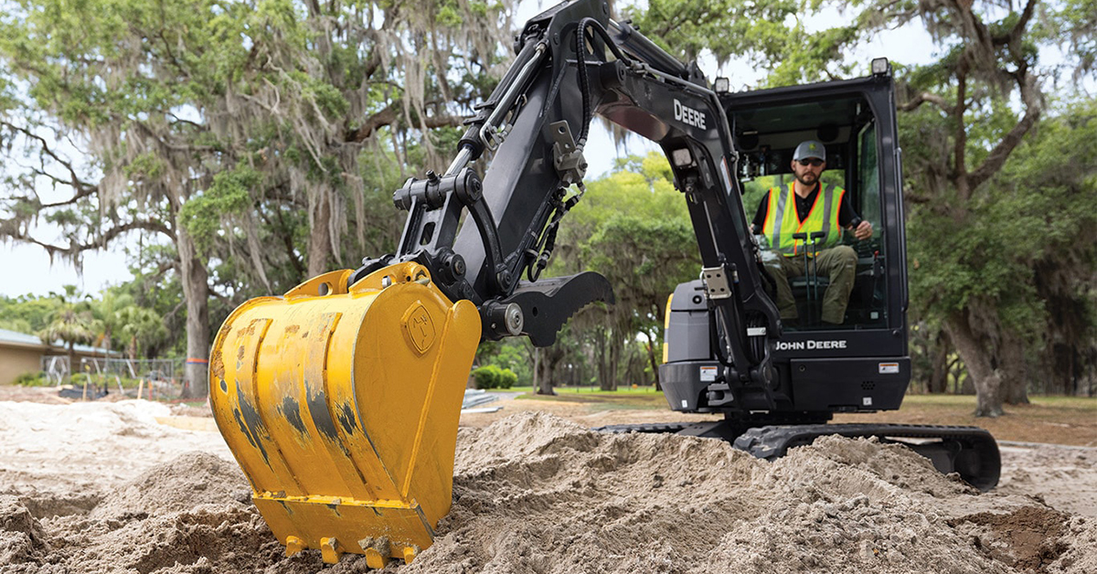 John Deere Redesigns Two Compact Excavators