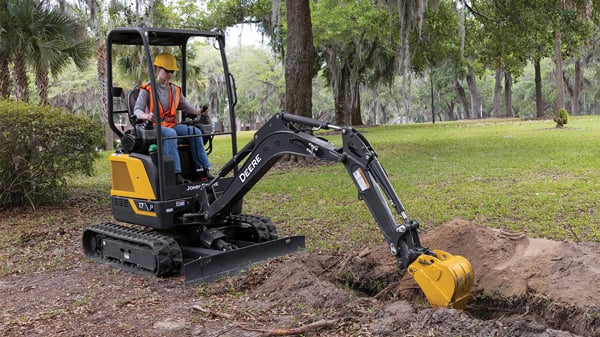 John Deere Redesigns Two Compact Excavators