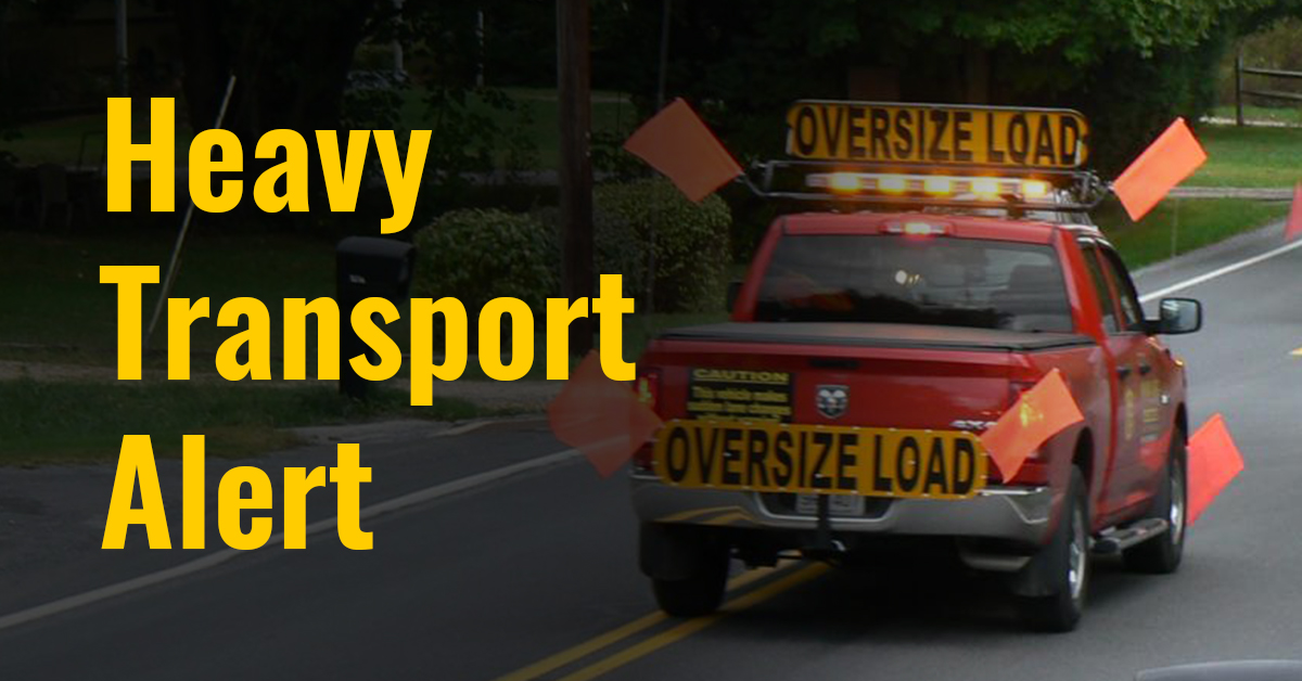 Super-Heavy Load Affects Travel In Northeast Alberta Dec 9-10