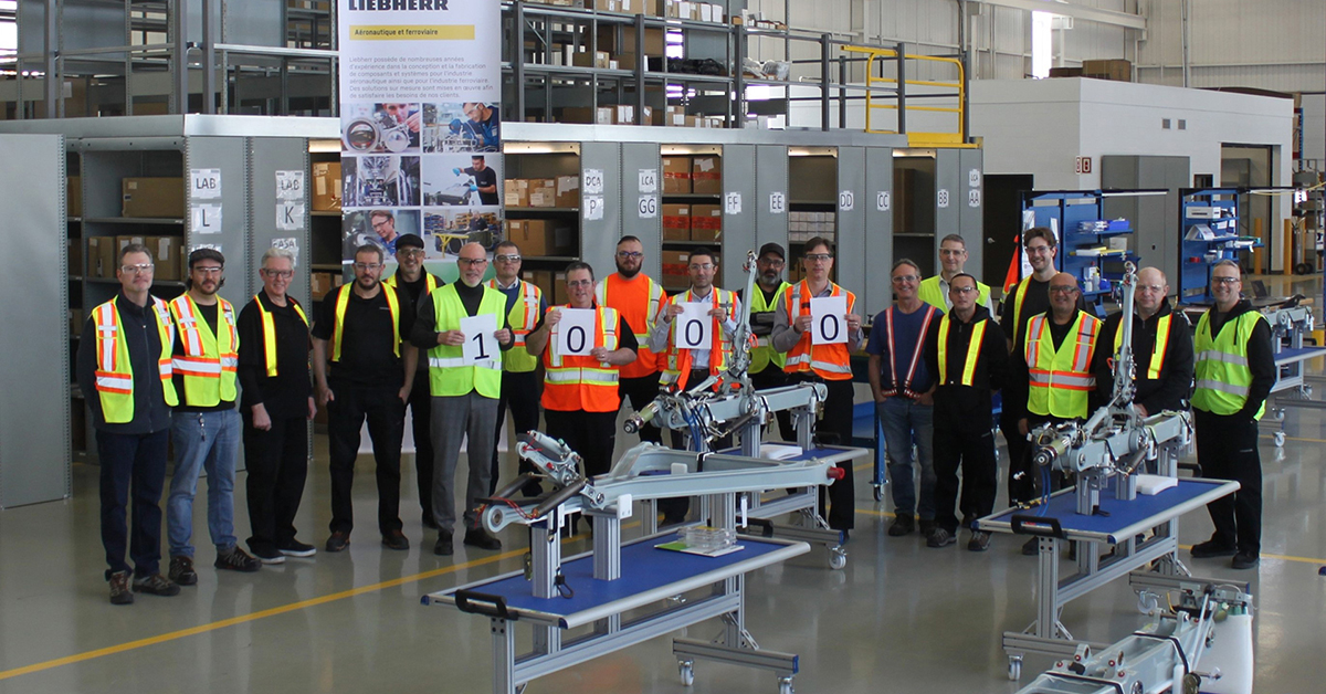 Liebherr Delivers 1,000th Airbus A220 Landing Gear Brace