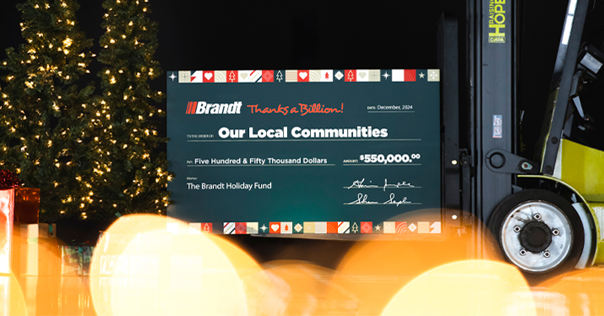 Brandt Gives $550,000 In Donations