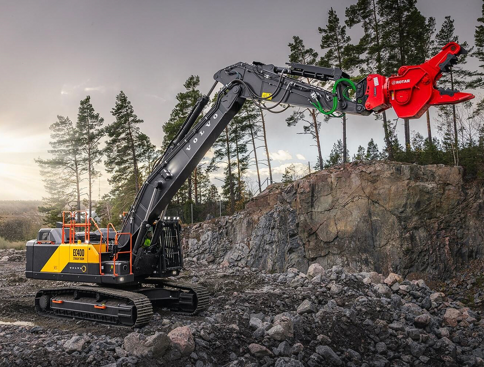 Volvo CE Upgrades Straight Boom Demolition Excavators