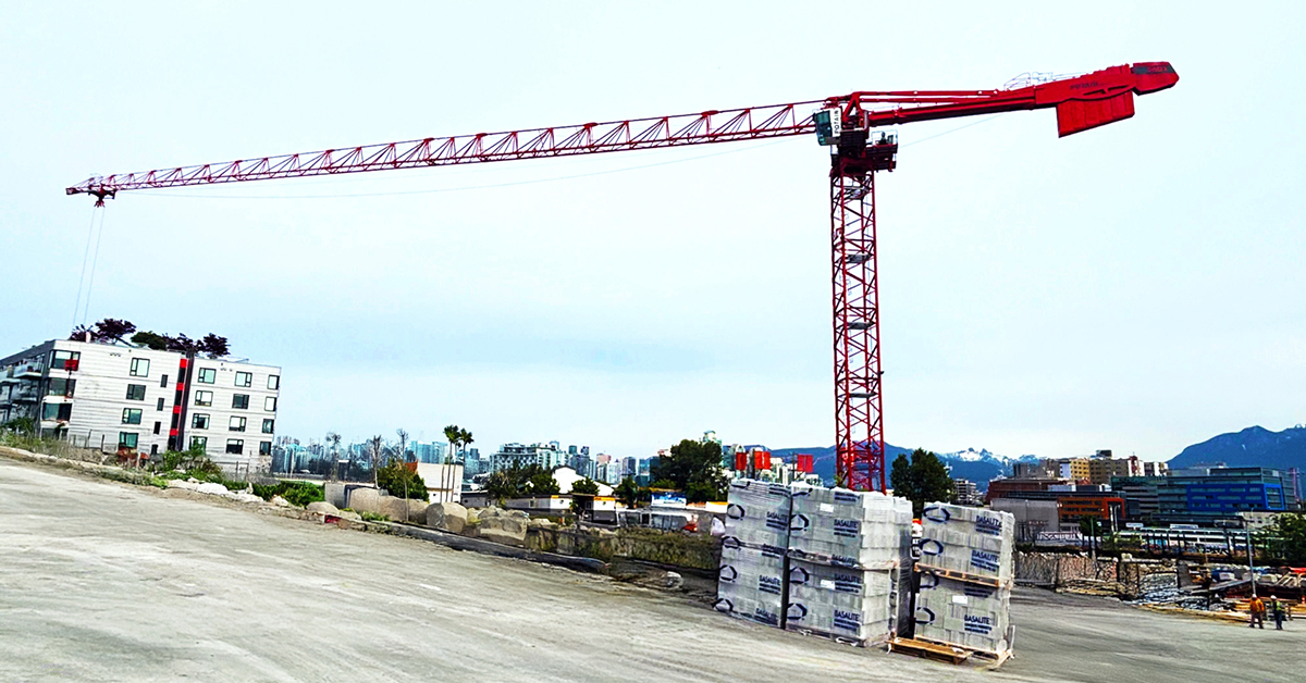Potain Tower Cranes Support $3B Skytrain Project in BC