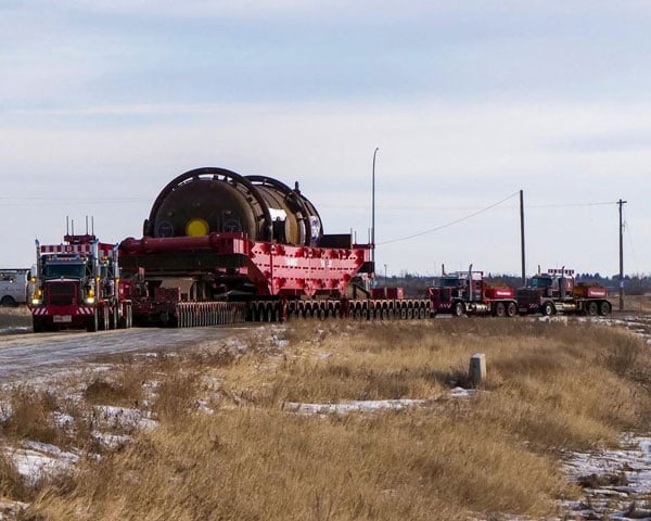 Mammoet Breaks Record For Heaviest Transport In Alberta