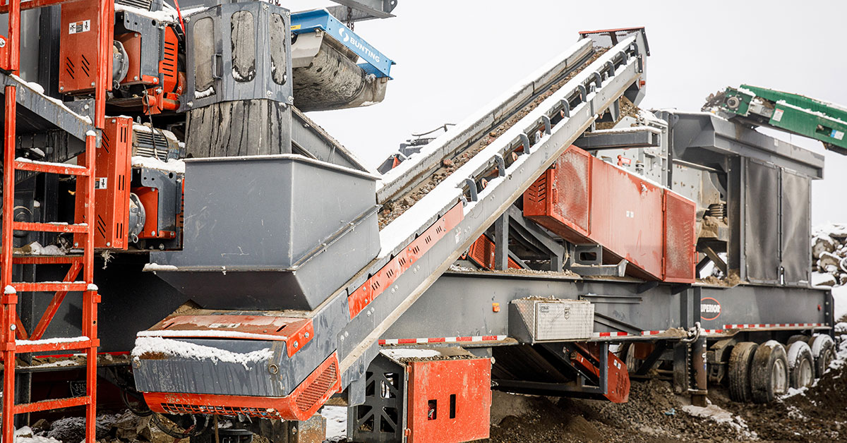 Superior Patents Recirculating Conveyor On Sentry HSI Plant