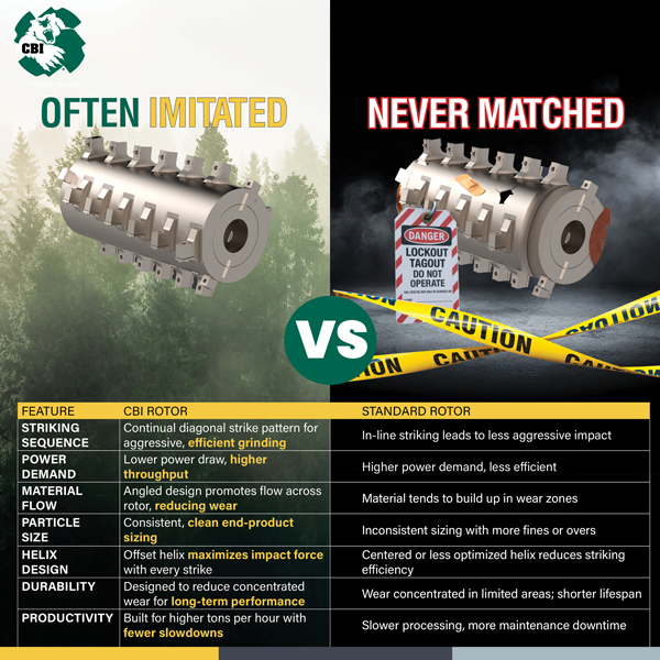 Offset Helix Rotor Design Sets Industry Standard