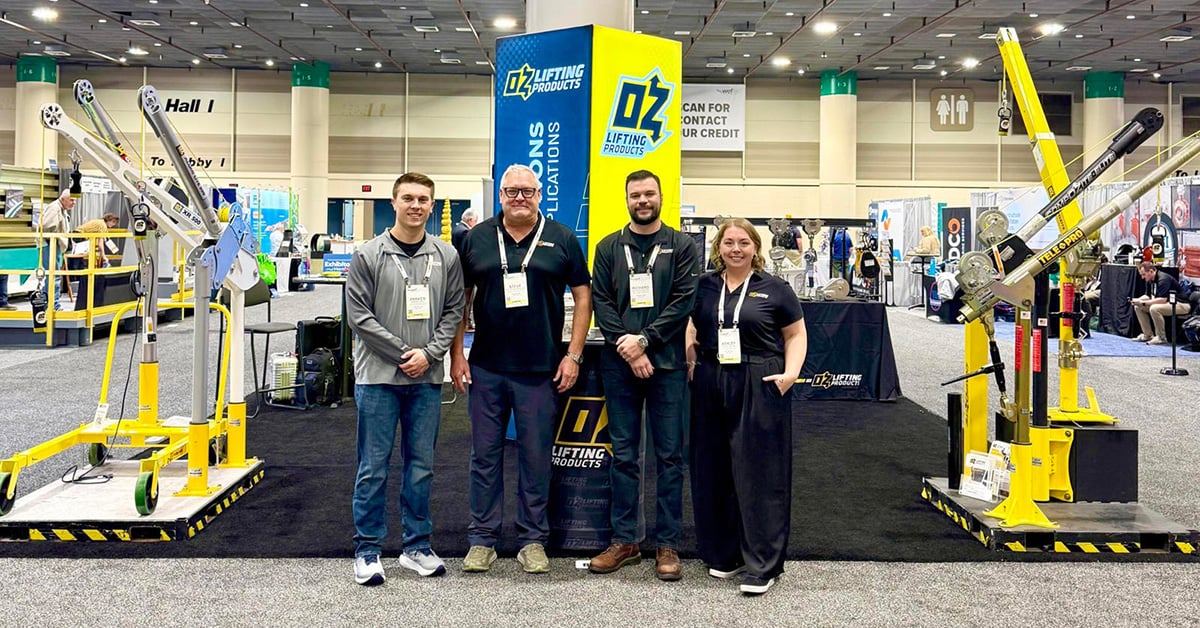 OZ Lifting Showcases New Stainless Steel Davit Crane