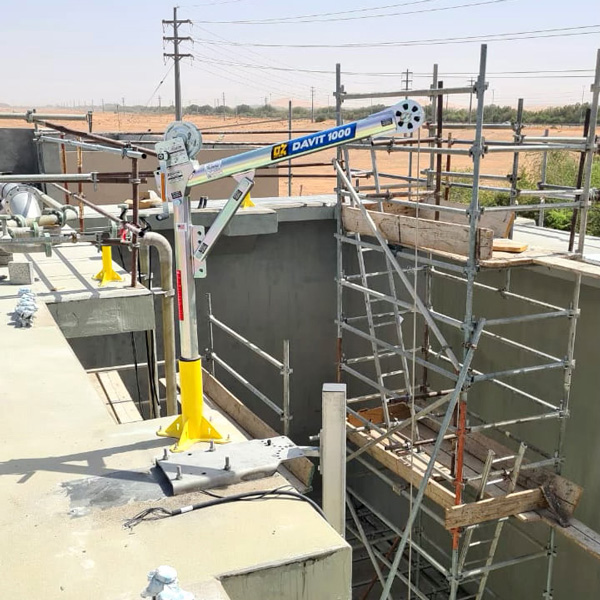 OZ Lifting Showcases New Stainless Steel Davit Crane