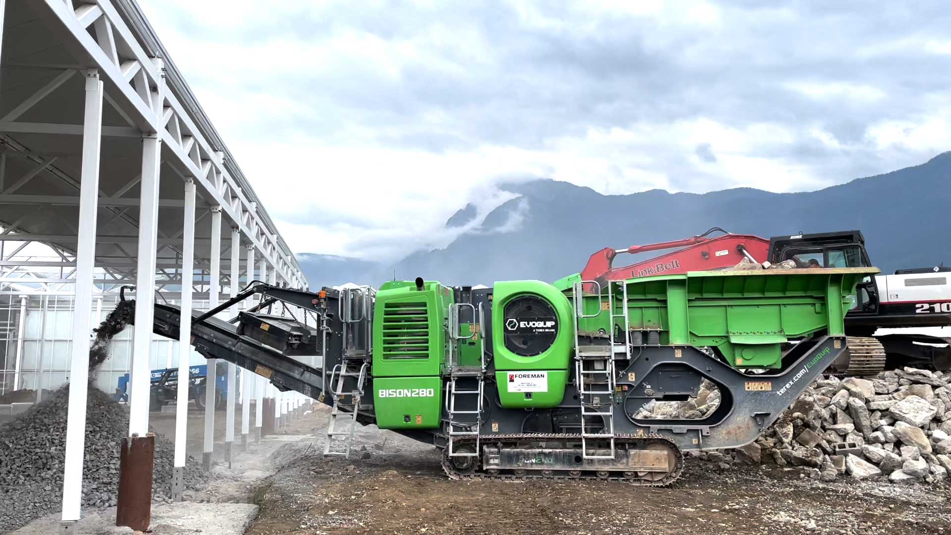 2023 Evoquip Bison 280 compact jaw crusher, from a Supply Post listing