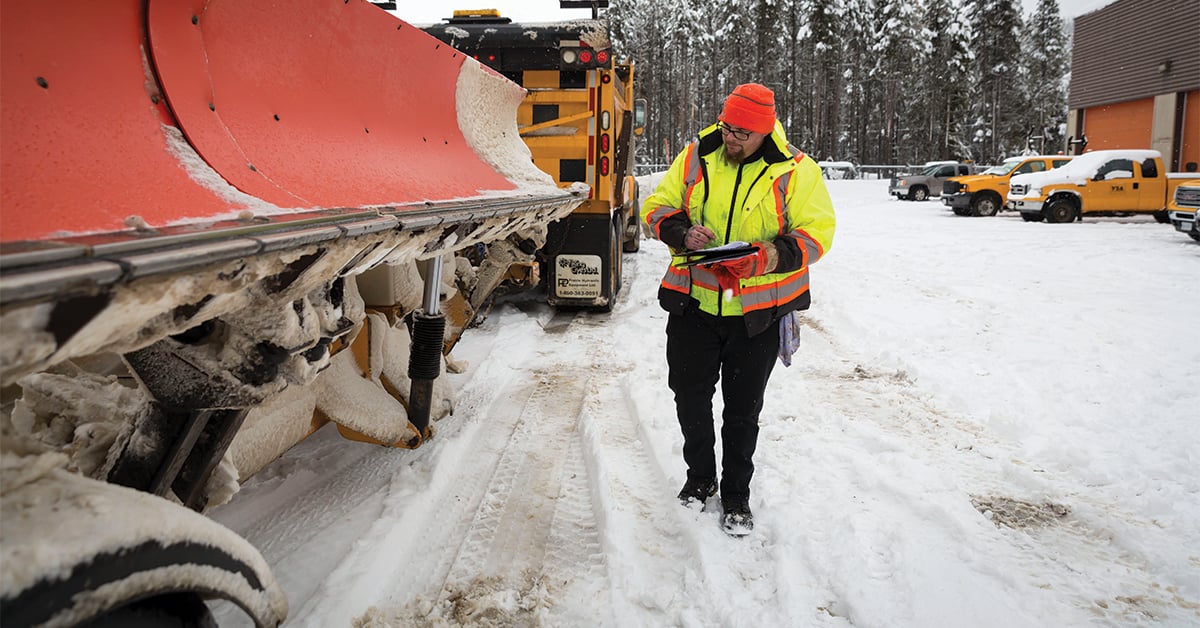 Establish procedures and practices for winter-specific trip inspections.