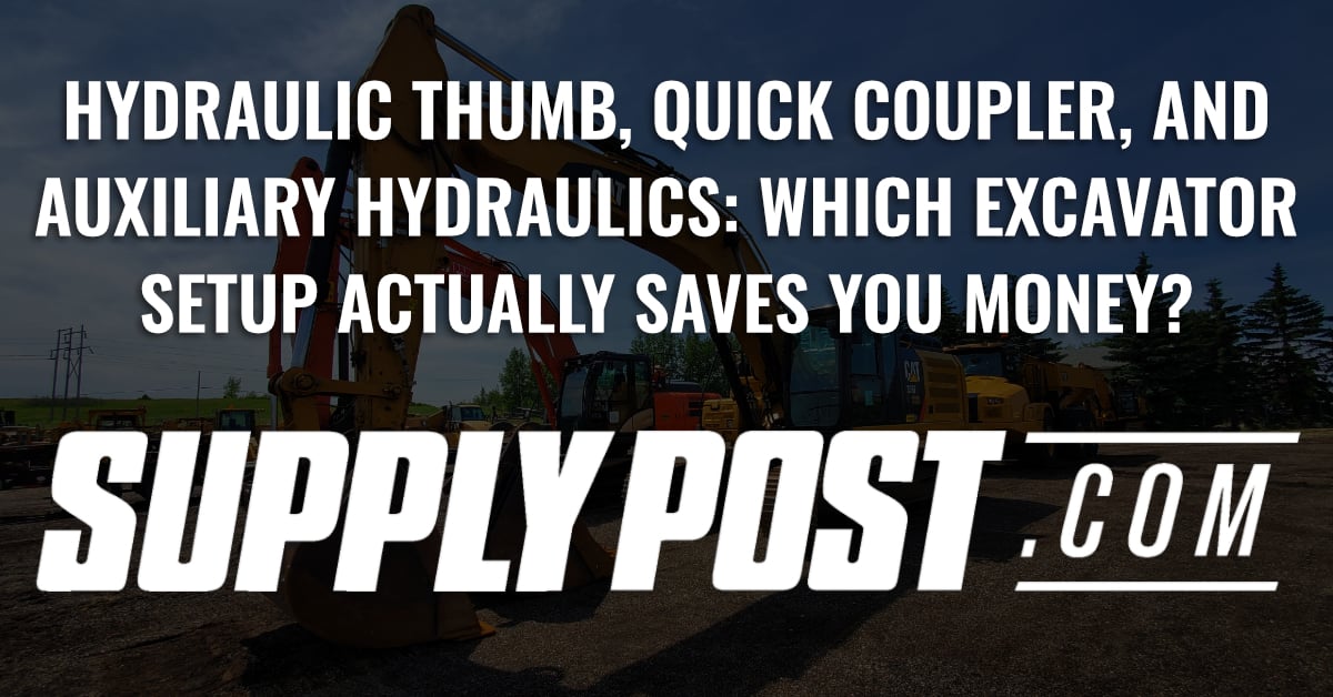 Hydraulic Thumb, Quick Coupler, and Auxiliary Hydraulics: Which Excavator Setup Actually Saves You Money?