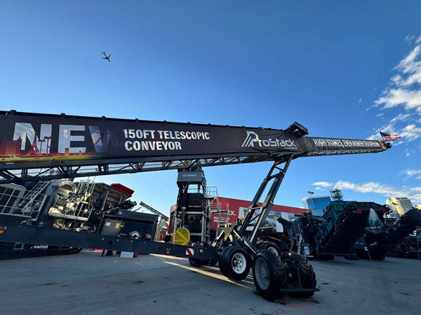 ProStack 150 ft Telescopic Conveyor Takes Terex To New Heights