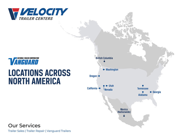 Velocity Trailer Centers Expands Vanguard Trailer Availability