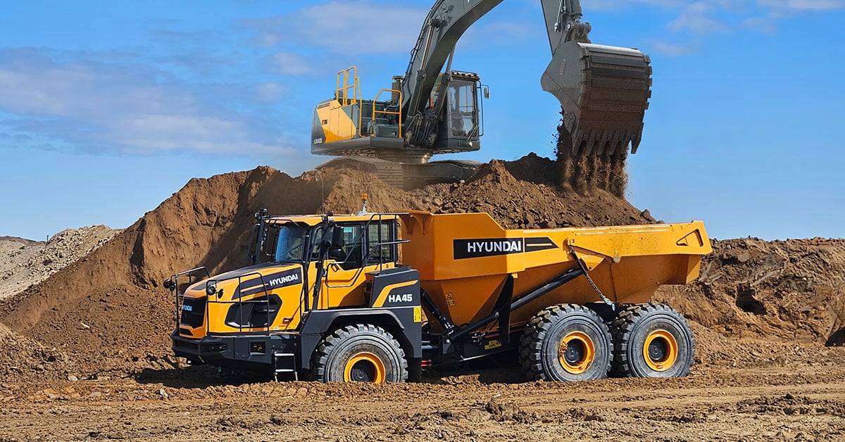 Hyundai Updates Articulated Dump Trucks