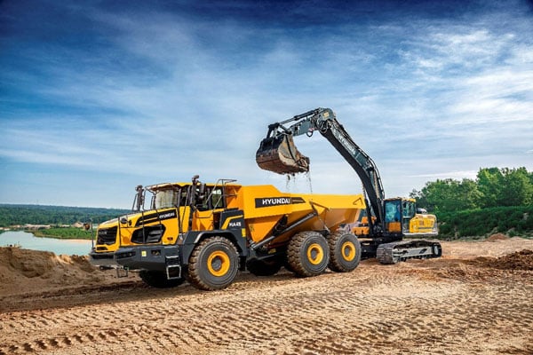 Hyundai Updates Articulated Dump Trucks