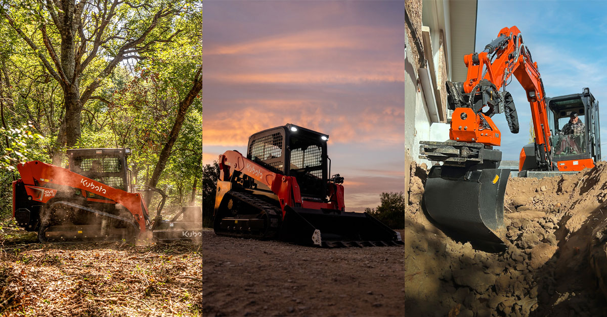 Kubota Continues to Expand Construction Lineup with Next-Generation Tiltrotator and Compact Track Loaders