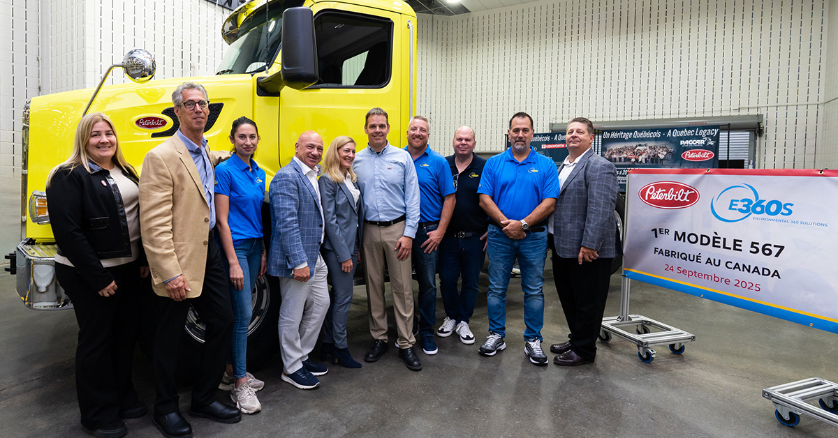 Peterbilt Delivers First Model 567 Built in Canada to Environmental 360 Solutions