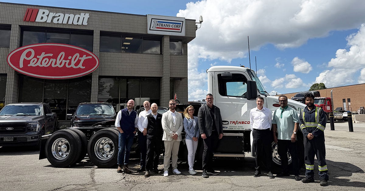 Brandt Peterbilt Delivers First Canadian-Built 548 EV
