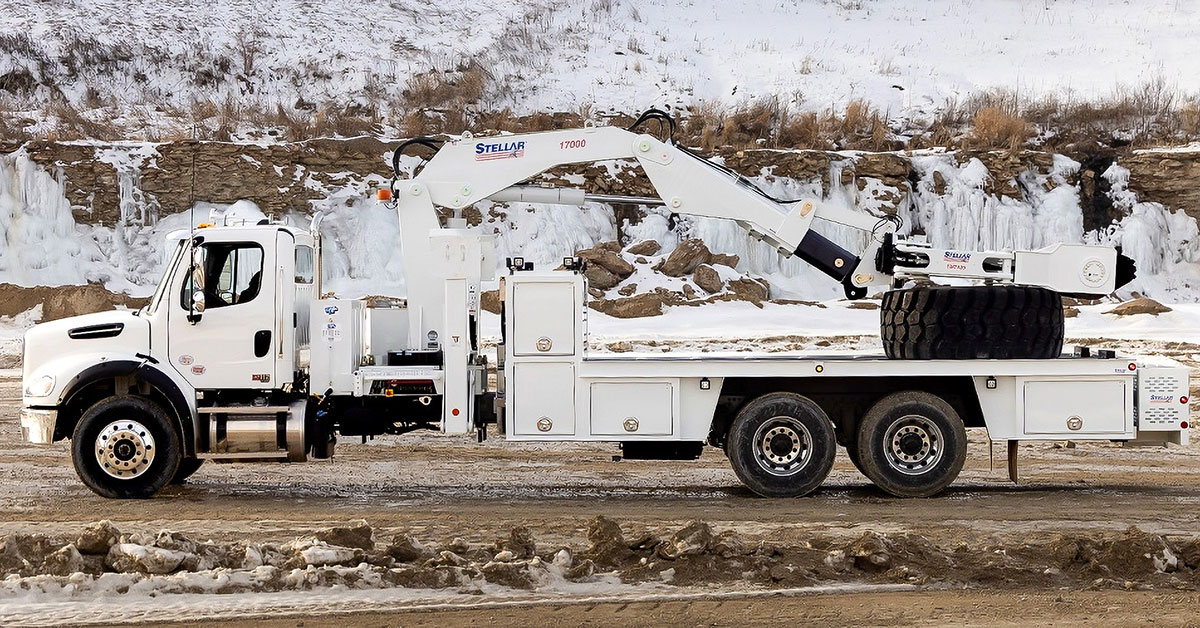 Stellar Introduces Redesigned Large OTR Tire Truck