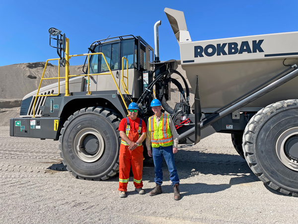 Rokbak Trucks Cement Trust In Canada