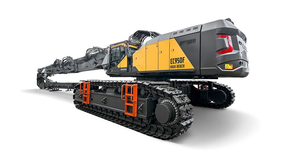 Volvo Unveils The New EC950 High Reach Demolition Excavator