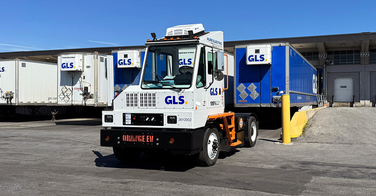 GLS Canada Chooses Orange EV HUSK-e Trucks
