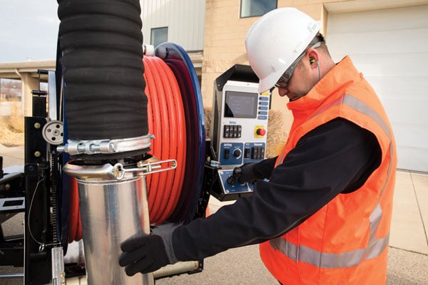 Dealing With Fall Buildup In Sewers with Vactor