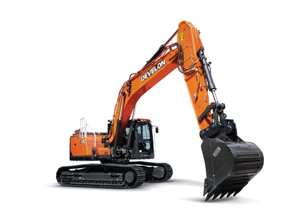 DEVELON Adds DX300LC-9 Crawler Excavator. Equipped with smarter, safer solutions including Virtual Walls and DEVELON E-Stop.