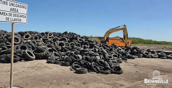 Doppstadt Shredder Helps Control Scrap Tire Mountain