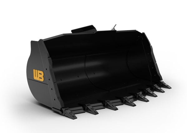 Choosing The Best Bucket For Rock, Rip Rap, And Aggregate. Pictured: Werk-Brau Severe Duty Loader Bucket