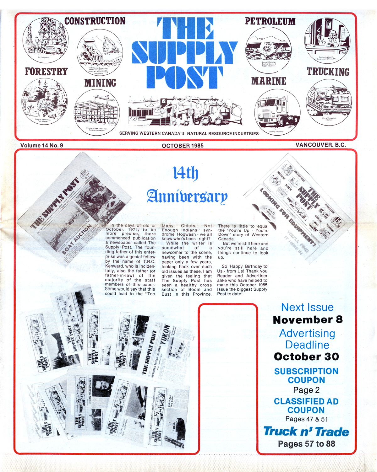 Supply Post October 1985