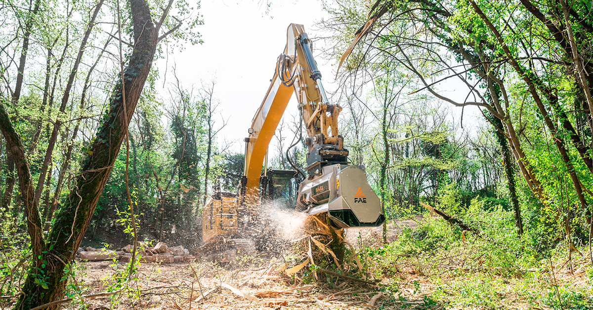 FAE Releases New BL4-EX-VT Forestry Mulcher For Excavators