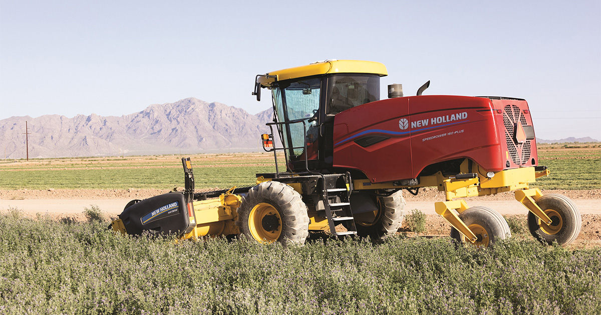 New Holland Launches Speedrower PLUS Series Self-Propelled Windrowers