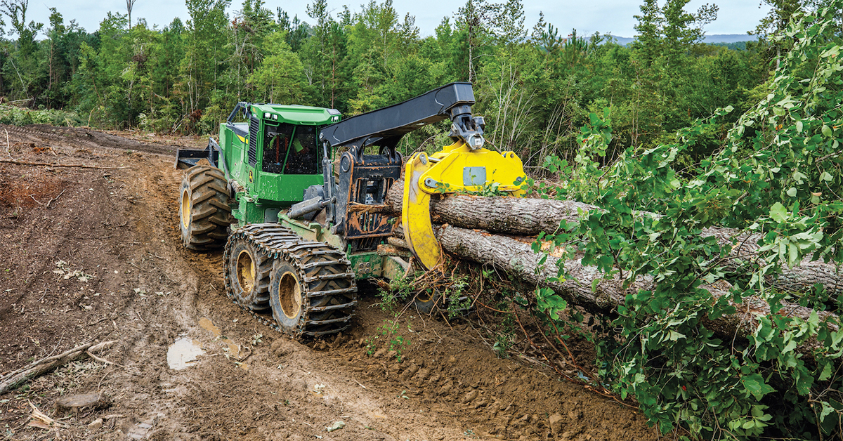 John Deere Unveils 768L-II Bogie Skidder