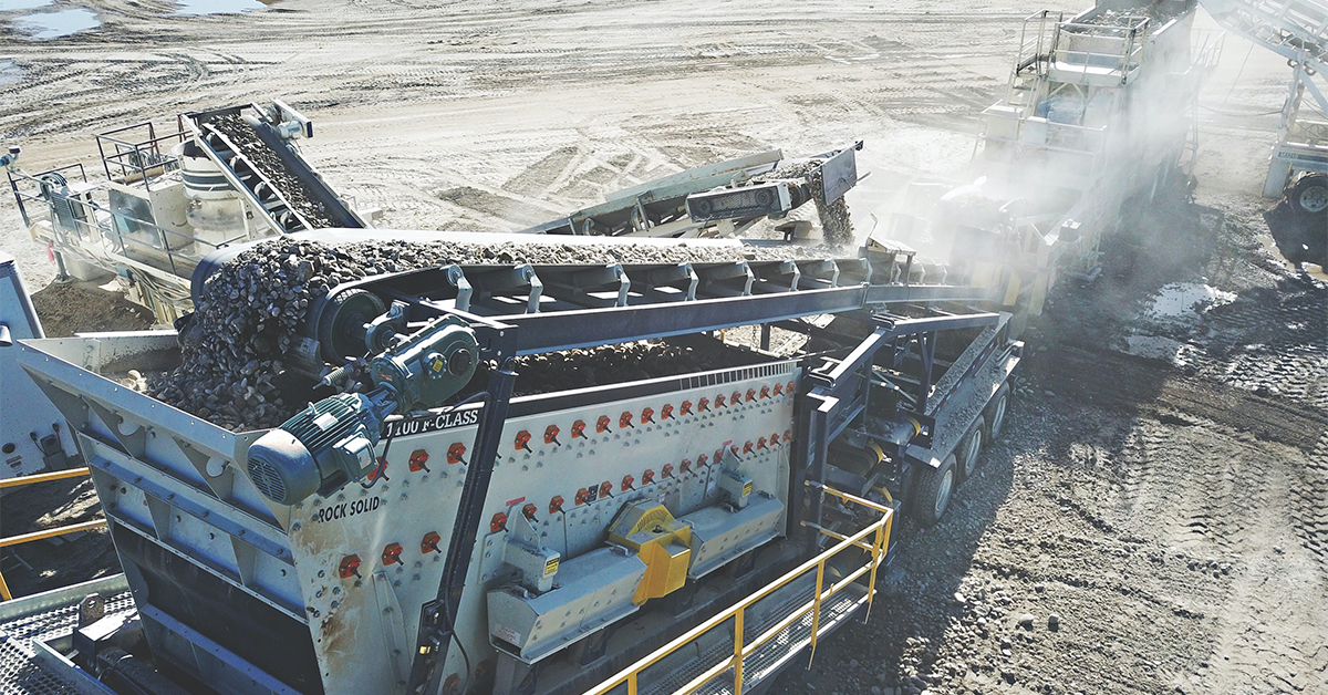 Pairing Eccentric Vibrating Screens With Polyurethane Media 
