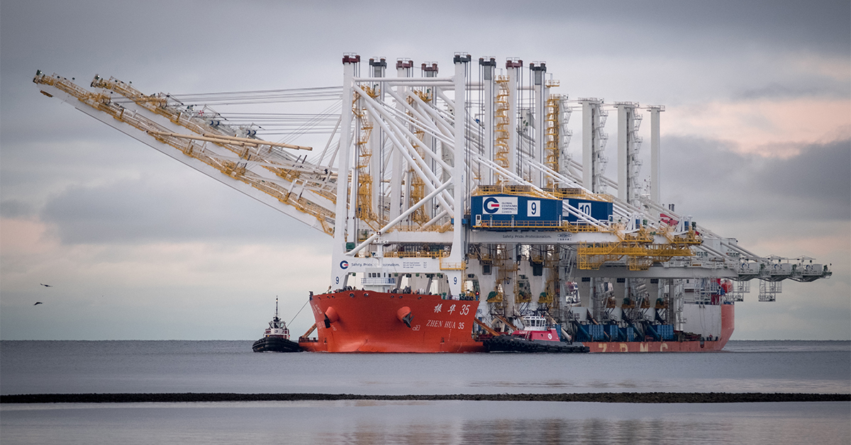 Two Modern Ship-To-Shore Cranes Arrived Safely At Vanterm