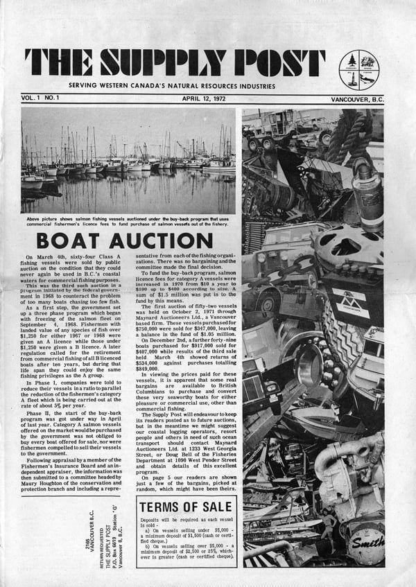 First Issue of Supply Post April 1972