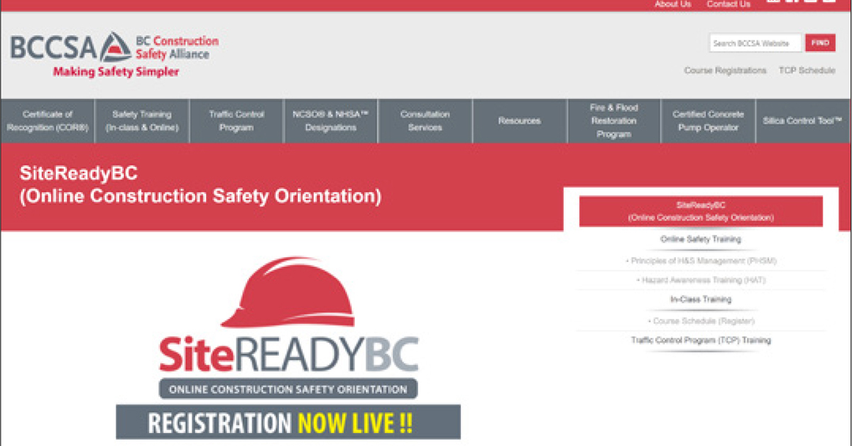 BCCSA Launches Construction Safety Program